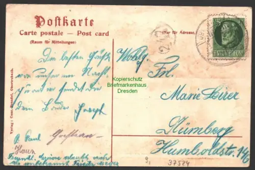 37524 AK Fränk. Schweiz Obertrubach Kr. Forchheim 1916