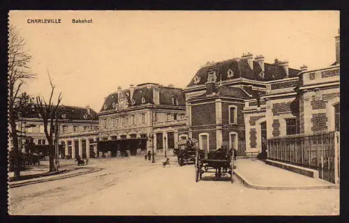 45340 AK Charleville Marne Bahnhof La Gare 1918