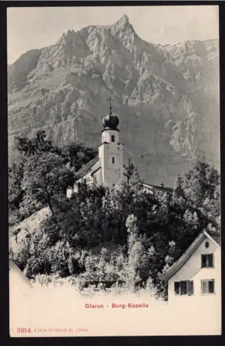 36775 AK Glarus Berg Kapelle ca. 1905