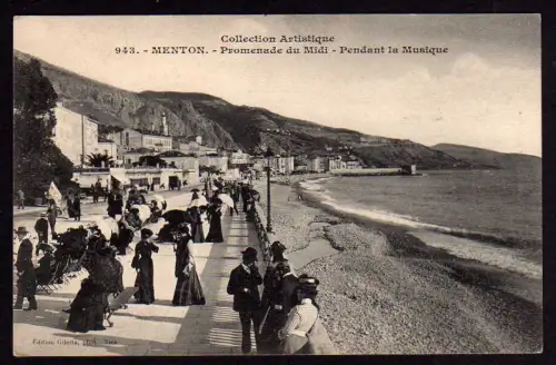 43531 AK Menton Promenade du Midi Pendant la Musique
