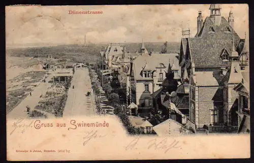 43330 AK Swinemünde Dünenstrasse 1904