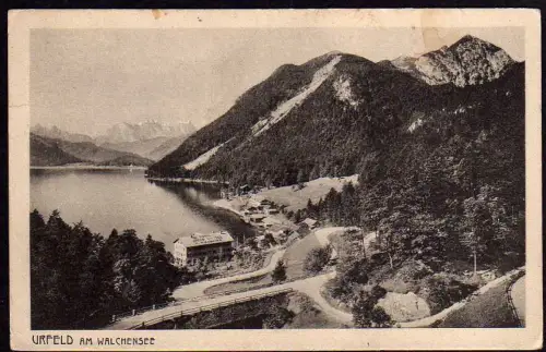 46437 AK Urfeld am Walchensee südlich von München und Kochel am Fusse der Alpen