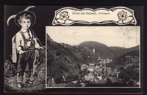 36351 AK Bad Berneck Fichtelgebirge 1907 Kind Junge