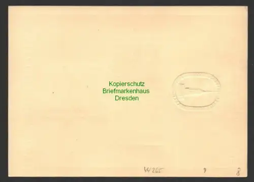 44265 Erinnerungskarte Gedenkblatt SBZ 87 - 89A Zum Besten des Wiederaufbaus