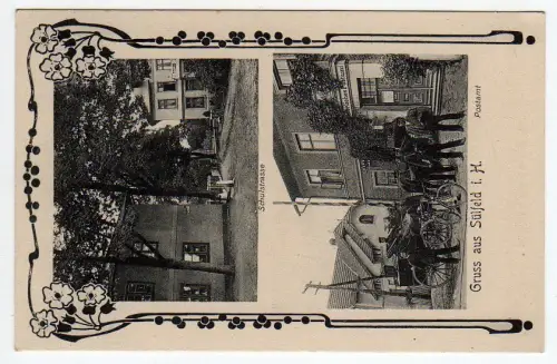 44789 AK Sülfeld i. H. Postamt Schulstraße um 1910