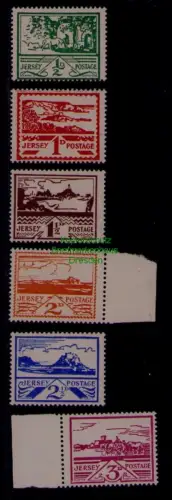 B20498 Kanalinseln Jersey 3 - 8 ** Mi. 60 €