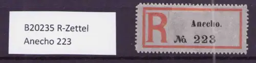 B20235 R-Zettel Anecho 223