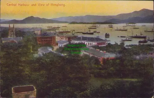 163714 AK Hongkong Central Harbour um 1910