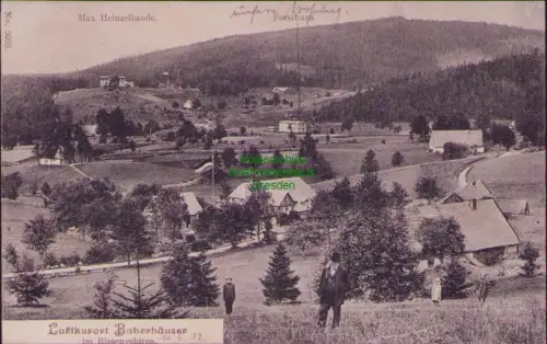 167762 AK Riesengebirge Luftkurort Baberhäuser 1912 Max Heinzelbaude Forsthaus