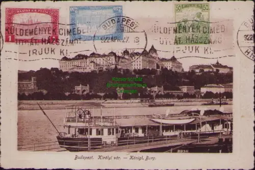 166994 AK Budapest. Királyi vár. - Königl. Burg Ungarn 1927