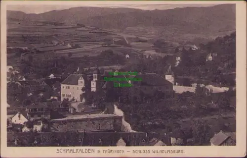 190121 AK Schmalkalden Thüringen SCHLOSS WILHELMSBURG Panorama 1912  Verlag Fran