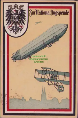 163852 AK Zur Nationalflugspende! Entworfen u. herausgegeben v. Aug. Wilh. Buck,