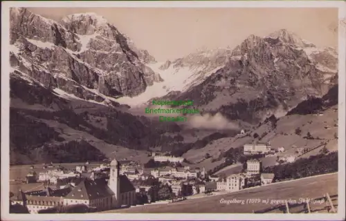 167653 AK Engelberg (1019 m) gegen den Juchlipass 1927
