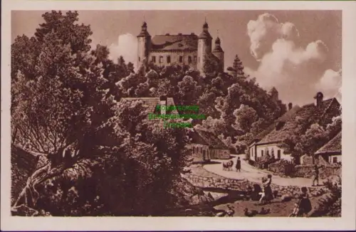 190577 AK Oberglogau Schloss um 1930