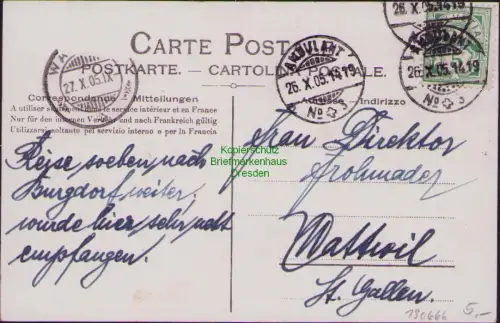 190666 AK Langenthal Schweiz 1905