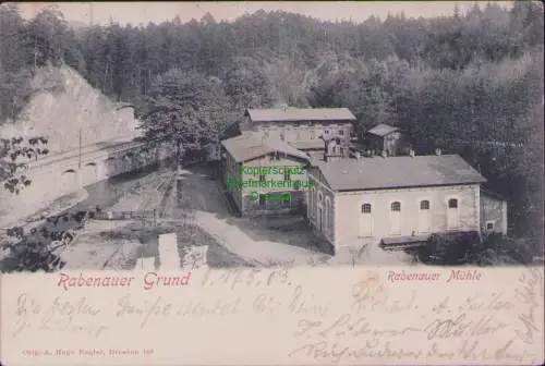 190766 AK Rabenauer Grund 1903 Rabenauer Mühle Verlag Orig.-A. Hugo Engler, Dres