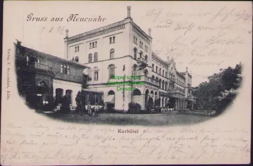 191183 AK Bad Neuenahr Kurhotel 1897