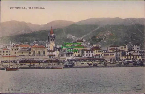 168120 AK FUNCHAL MADEIRA 1907 Feldpost Ausreise nach DSWA Deutsch Südwestafrika