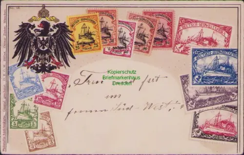 164067 AK DEUTSCH-SÜDWESTAFRIKA Süd-West Afrika Windhuk 1906 Philatelie-Ansichts