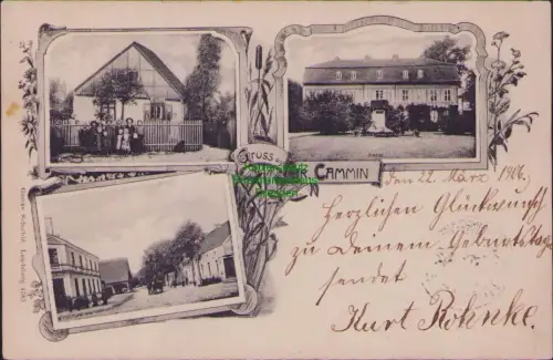 164143 AK Groß Cammin 1906 Kamien Wielki Woiwodschaft Lebus Kaufhaus Wilhelm Hir