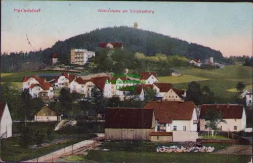 164164 AK Herischdorf 1915 Malinnik  Villenkolonie am Scholzenberg Feldpost Rese
