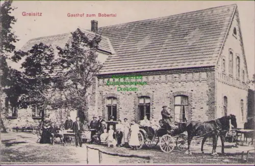 164141 AK Greisitz Gryzyce Zagan Sagan 1907 Gasthof zum Bobertal