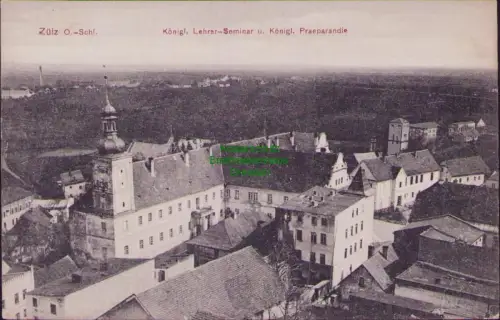 164271 AK Zülz O.-Schl. 1912 Biala Königl. Lehrer-Seminar u. Königl. Praeparandi
