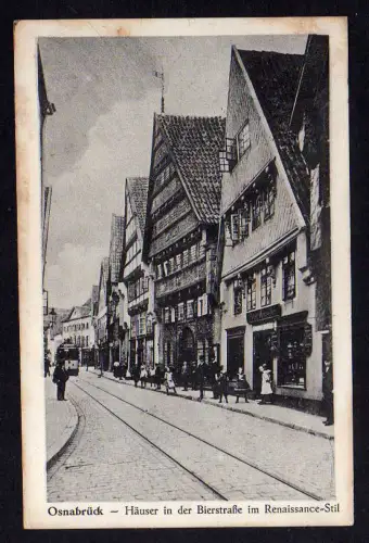 100625 AK Osnabrück Häuser in der Bierstraße im Renaissance Stil 1916