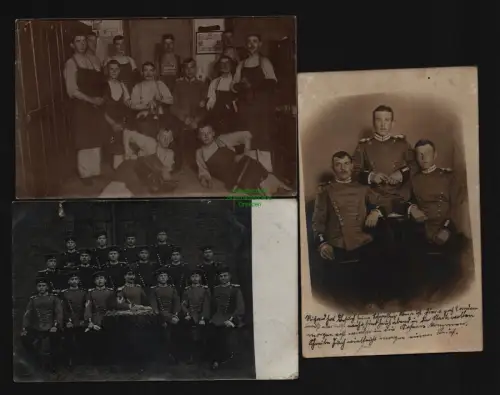 148238 3 AK Potsdam 1907 1909 1910 Fotokarte Militär Soldaten