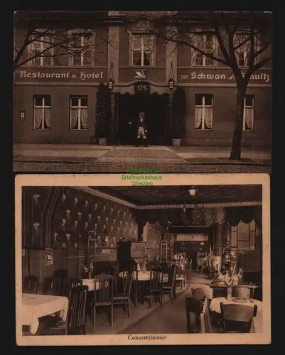 148234 2 AK Potsdam Restaurant und Hotel zum Schwan 175 Jahre