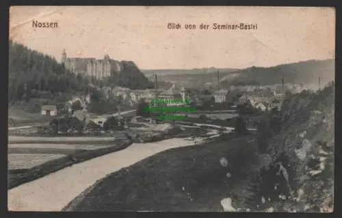 149070 AK Nossen Blick von der Seminar Bastei 1917