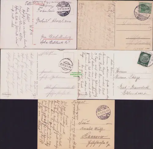 153235 5 AK Truppenübungsplatz Munster Lager 1912 1917 Lüneburger Heide 1938