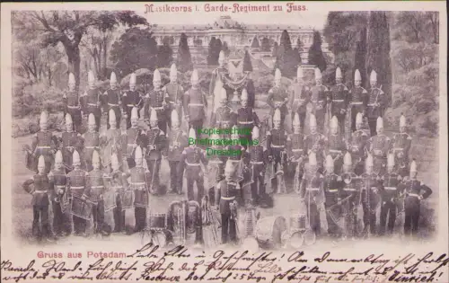 161025 AK Potsdam 1898 Musikcorps 1. Garde-Regiment zu Fuss