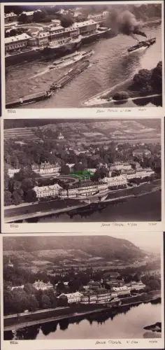 160950 3 AK Hahn Foto 1961 Schloss Pillnitz a. Elbe 70377 Luftbild 12930 12929