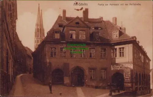 162946 AK Alt Görlitz Partie Hainwald Neißstraße Kaffee Schank Speise Wirtschaft