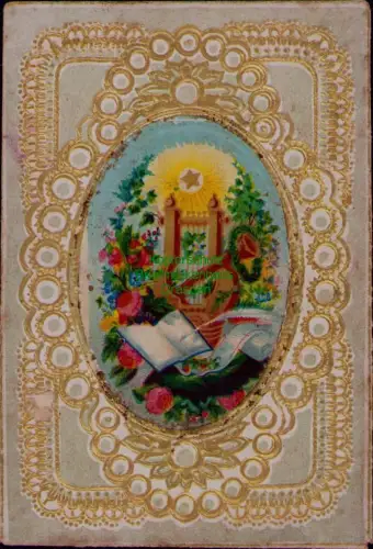 163211 Taufbrief Taufpatenbrief 1874 mit Einlageblatt