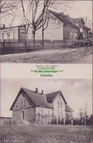 163684 AK Schwalgendorf Ostpreußen 1915 Gasthaus Max Mattern Oberförsterei Feldp