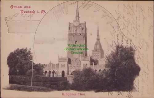 165998 AK Rostock i. M. 1901 Kröpeliner Tor