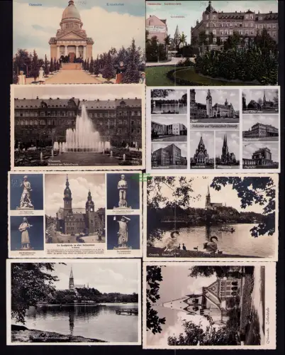 166057 8 AK Chemnitz 1906 Krematorium Lutherplatz Industrieschule Flughafen