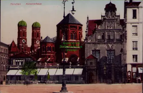 166438 AK München Künstlerhaus Synagoge 1908