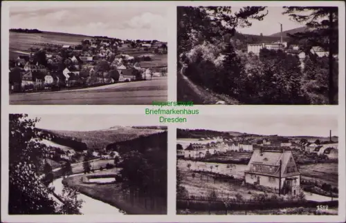 167507 AK Dittersdorf i. Erzgeb. um 1935 Fotokarte vier Ansichten Verlag: E. Neu