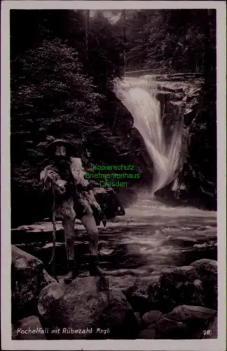 167553 AK Kochelfall mit Rübezahl Rsgb. Riesengebirge 1936