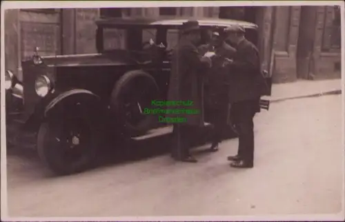 167848 AK Fotokarte hitorisches Auto Automobil Oldtimer um 1930