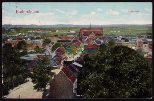 172729 AK Haderslev Hadersleben DK Panorama Dänemark 1909