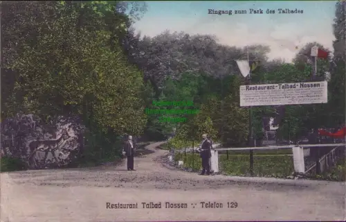 190109 AK Restaurant Talbad Nossen um 1915 Feldpost