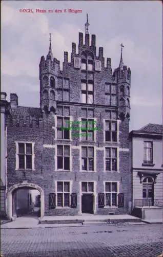 190996 AK Goch Haus zu den 5 Ringen 1914