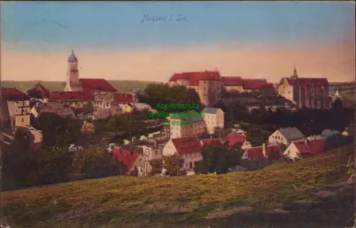 191294 AK Nossen i. Sa. Panorama 1909 1910