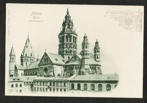 20755 AK Mainz Dom um 1900 Dr. Fischers Essigessenz