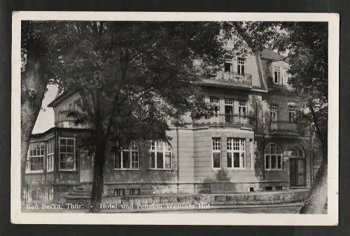 20257 AK Bad Berka 1951 Hotel Pension Wettiner Hof