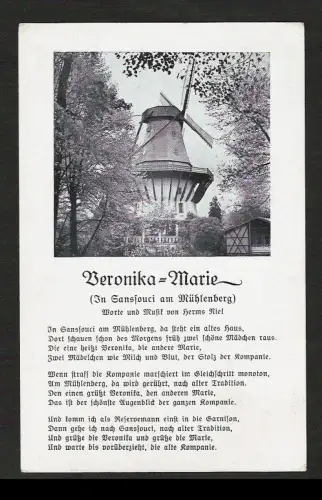 21768 AK Potsdam Sanssouci am Mühlenberg Veronika Marie Lied um 1935
